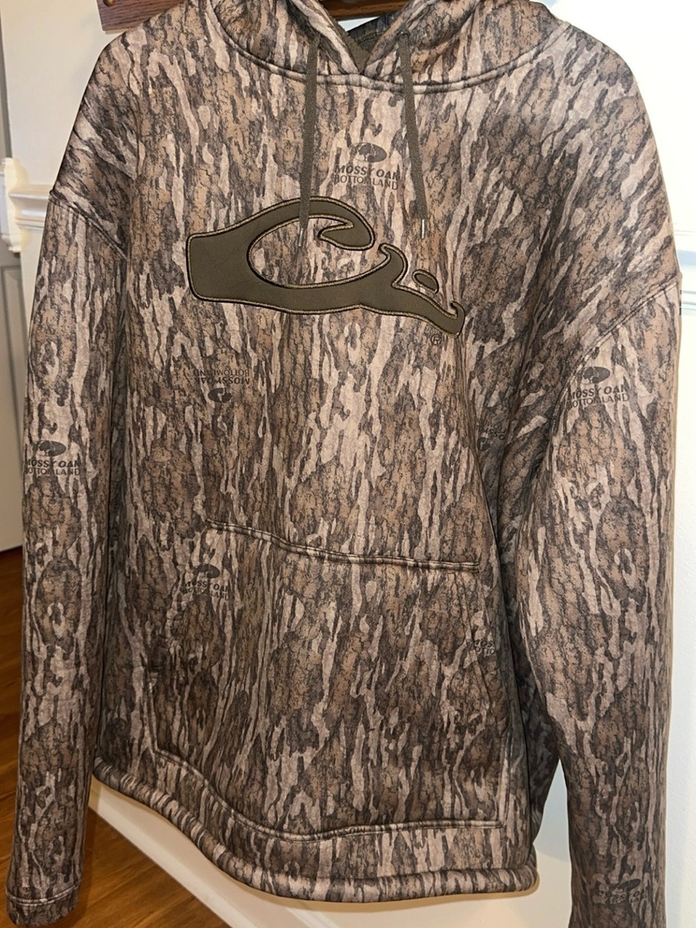 Drake Brown and Tan Camo Fleece Hoodie